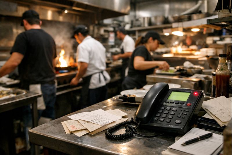 Close up of a person using a futuristic desk setup.